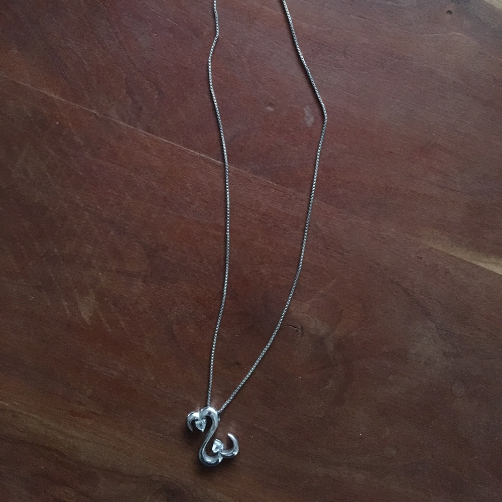 Silver and Aquamarine Necklace